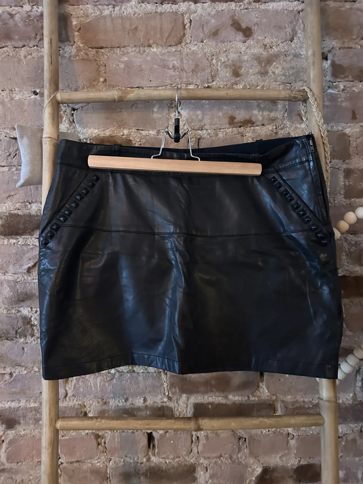 Featured image for ikks leather skirt