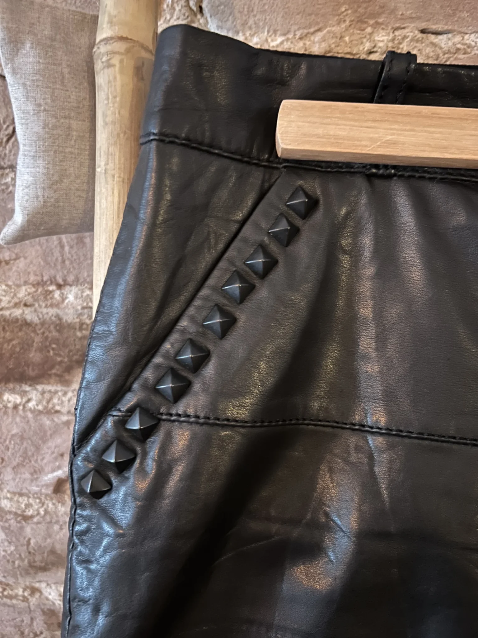 Image for ikks leather skirt