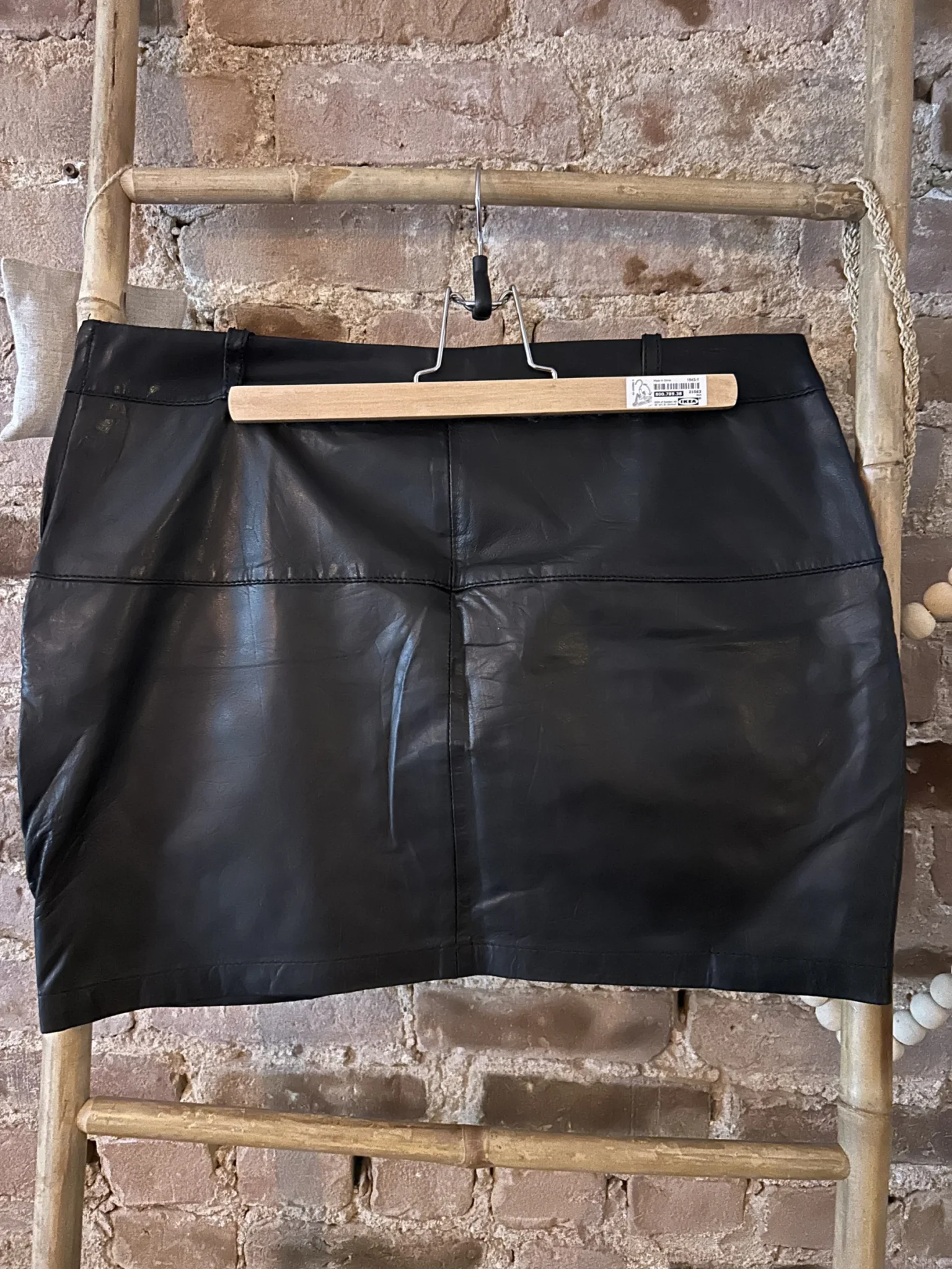 Image for ikks leather skirt