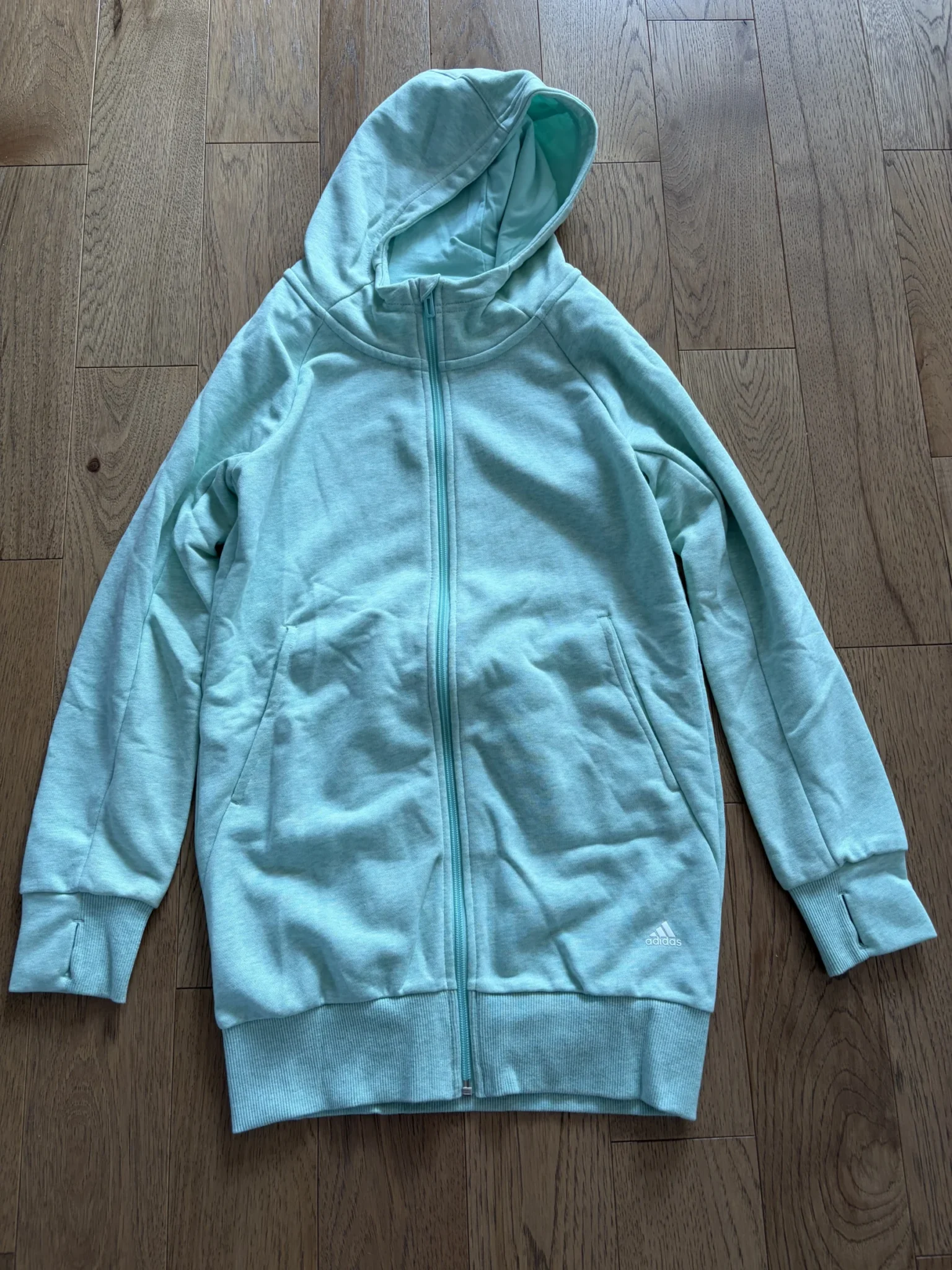 Featured image for Adidas turquoise jacket
