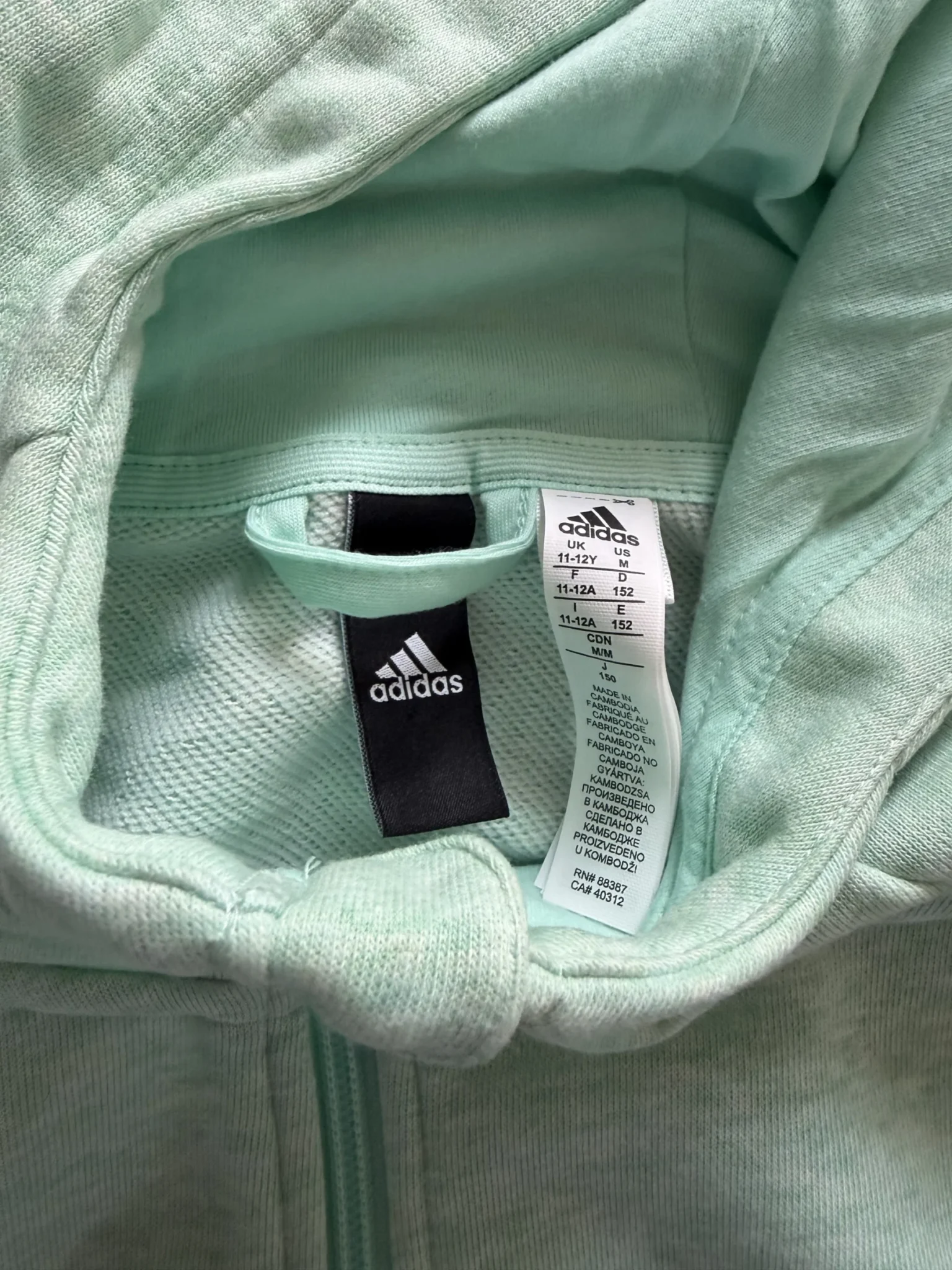 Image for Adidas turquoise jacket