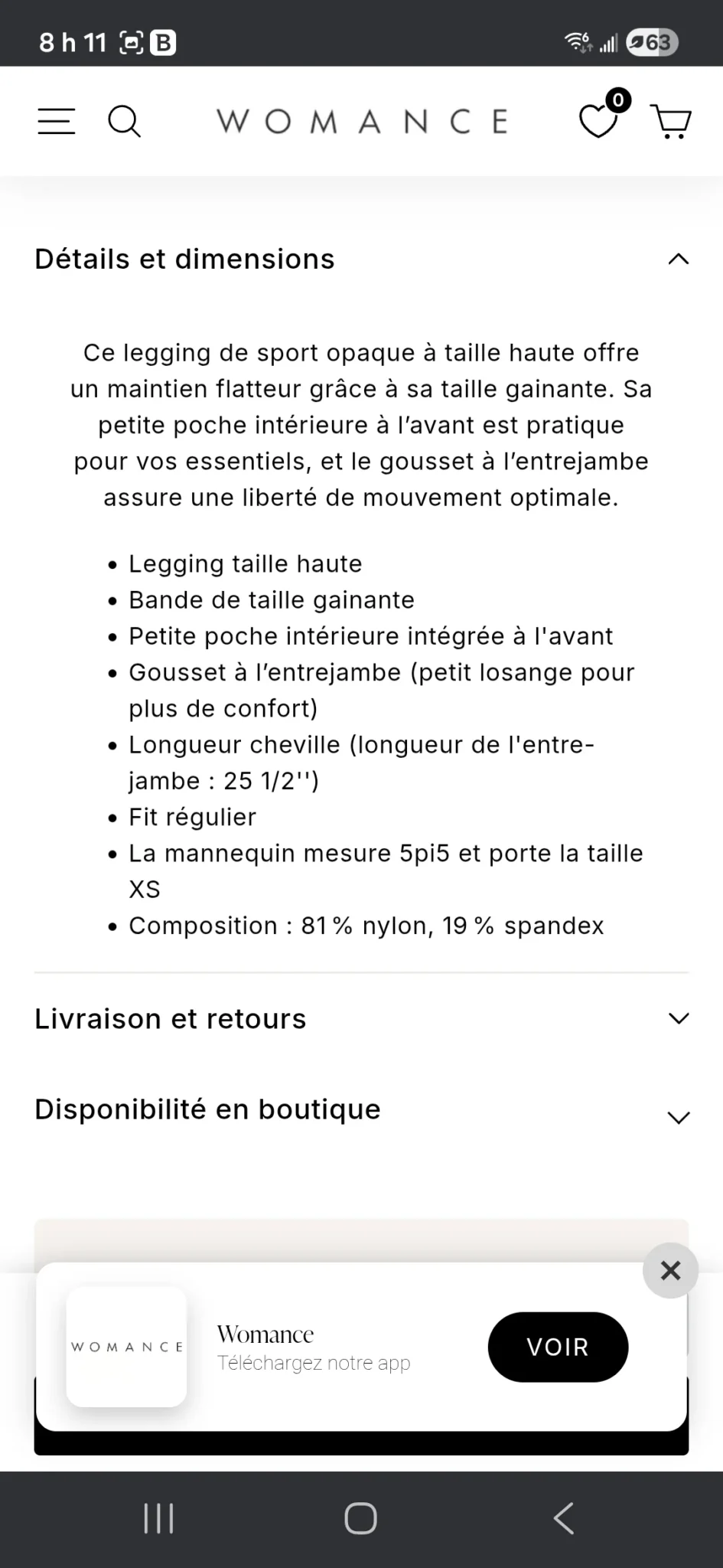 Image for Legging Womance