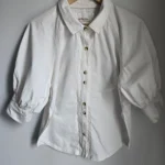 Featured thumbnail for We The Free off-white shirt with short puffed sleeves