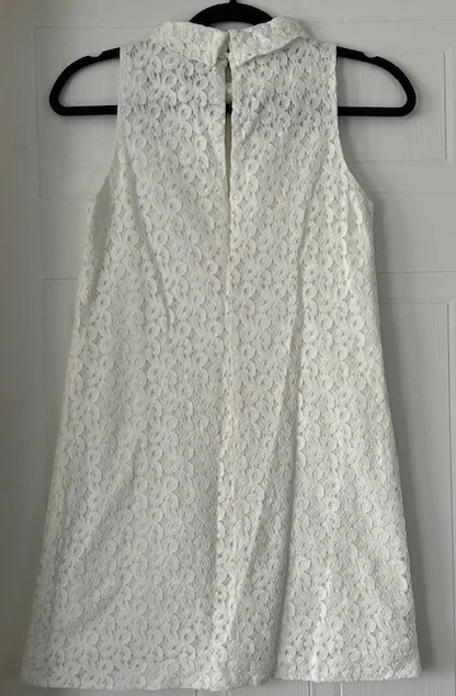 Image for White Lace Mini Dress Small Size XS