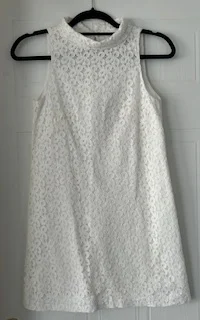 Image for White Lace Mini Dress Small Size XS