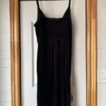 Thumbnail for Black velvet dress