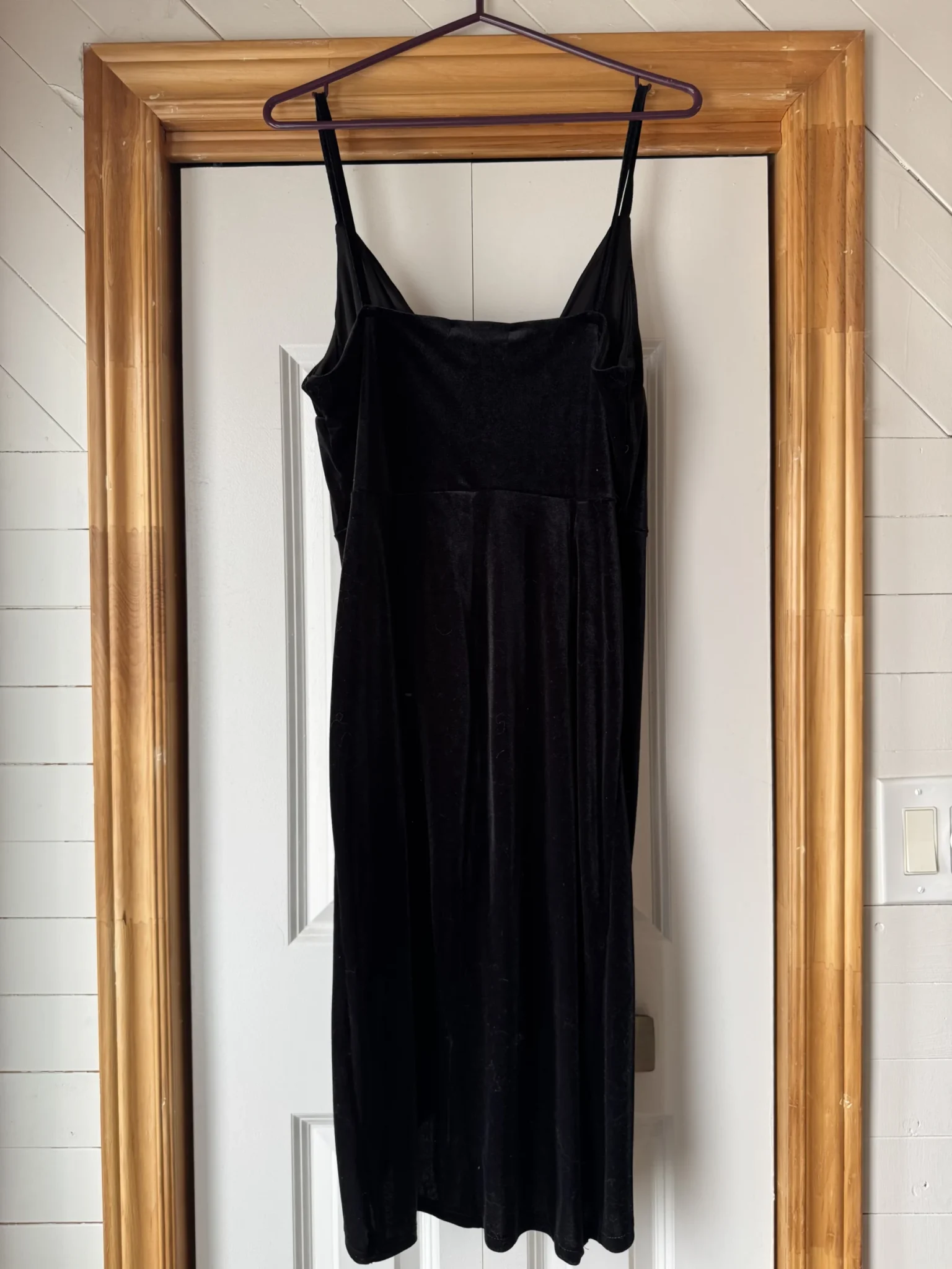 Image for Black velvet dress