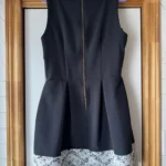Thumbnail for Black dress with white lace
