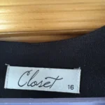 Thumbnail for Black dress with white lace