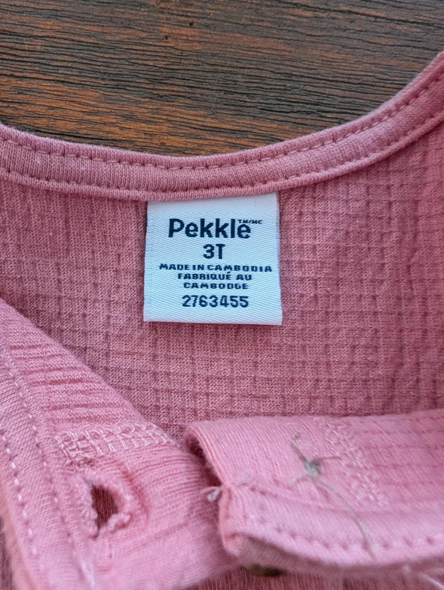 Image for T-shirt Pekkle 3 ans