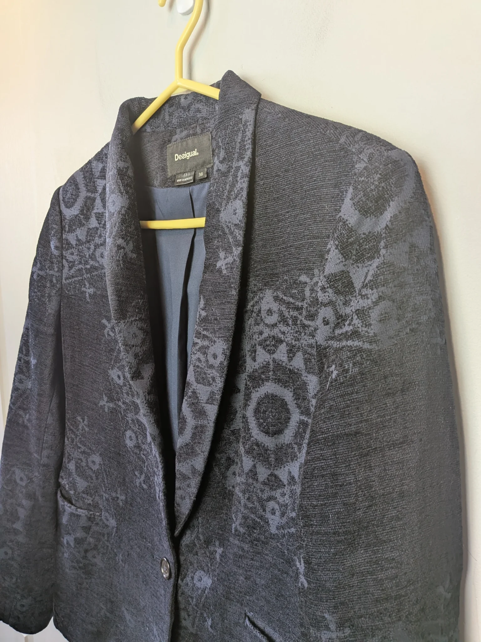 Image for DESIGUAL Women's jacket size 38 = small or 6 US navy blue