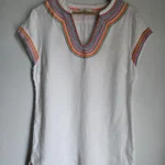 Featured thumbnail for Linen dress with colourful embroidery