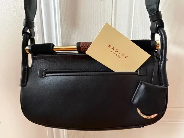 Image for Radley London Black Bag with Adjustable Strap + Dust Bag