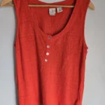 Featured thumbnail for Dark orange linen camisole JOIE