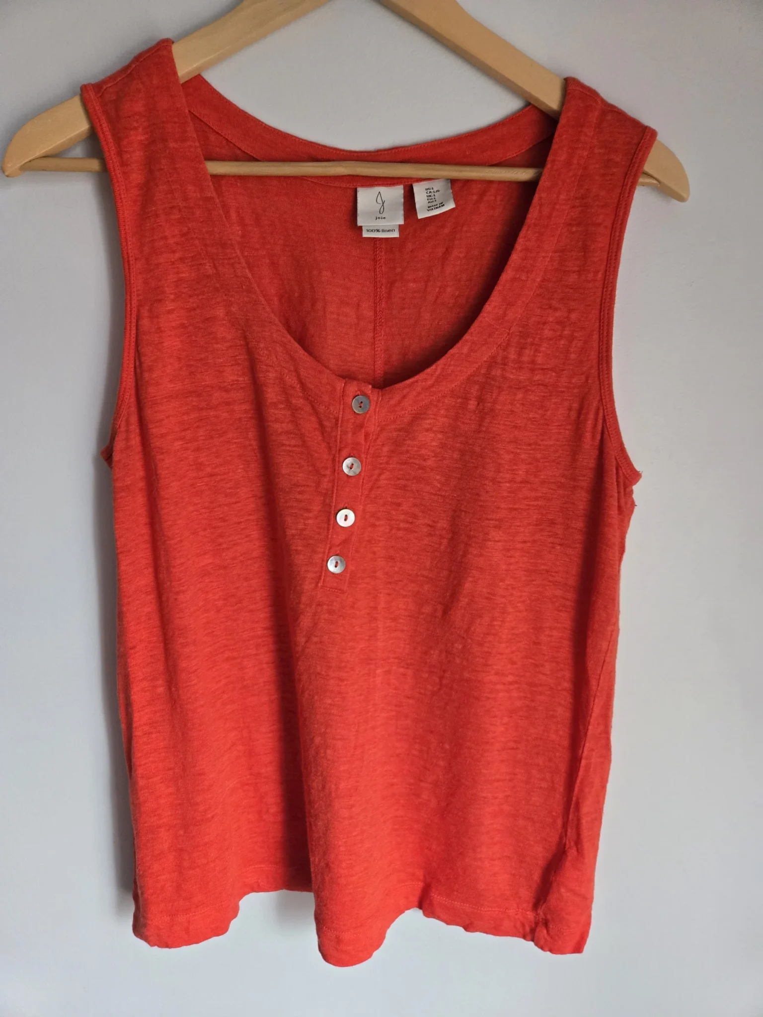 Featured image for Dark orange linen camisole JOIE