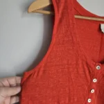 Thumbnail for Dark orange linen camisole JOIE