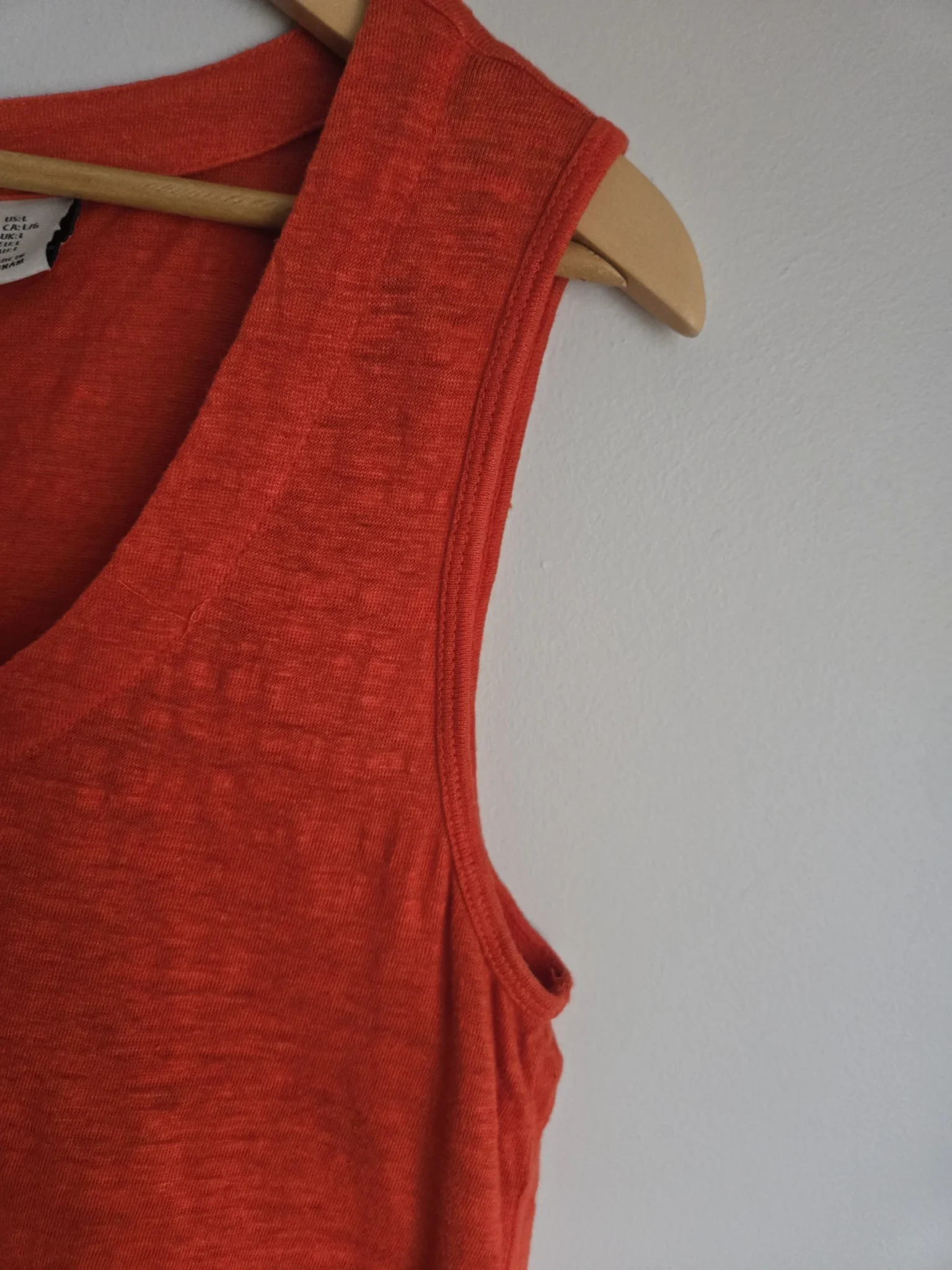 Image for Dark orange linen camisole JOIE