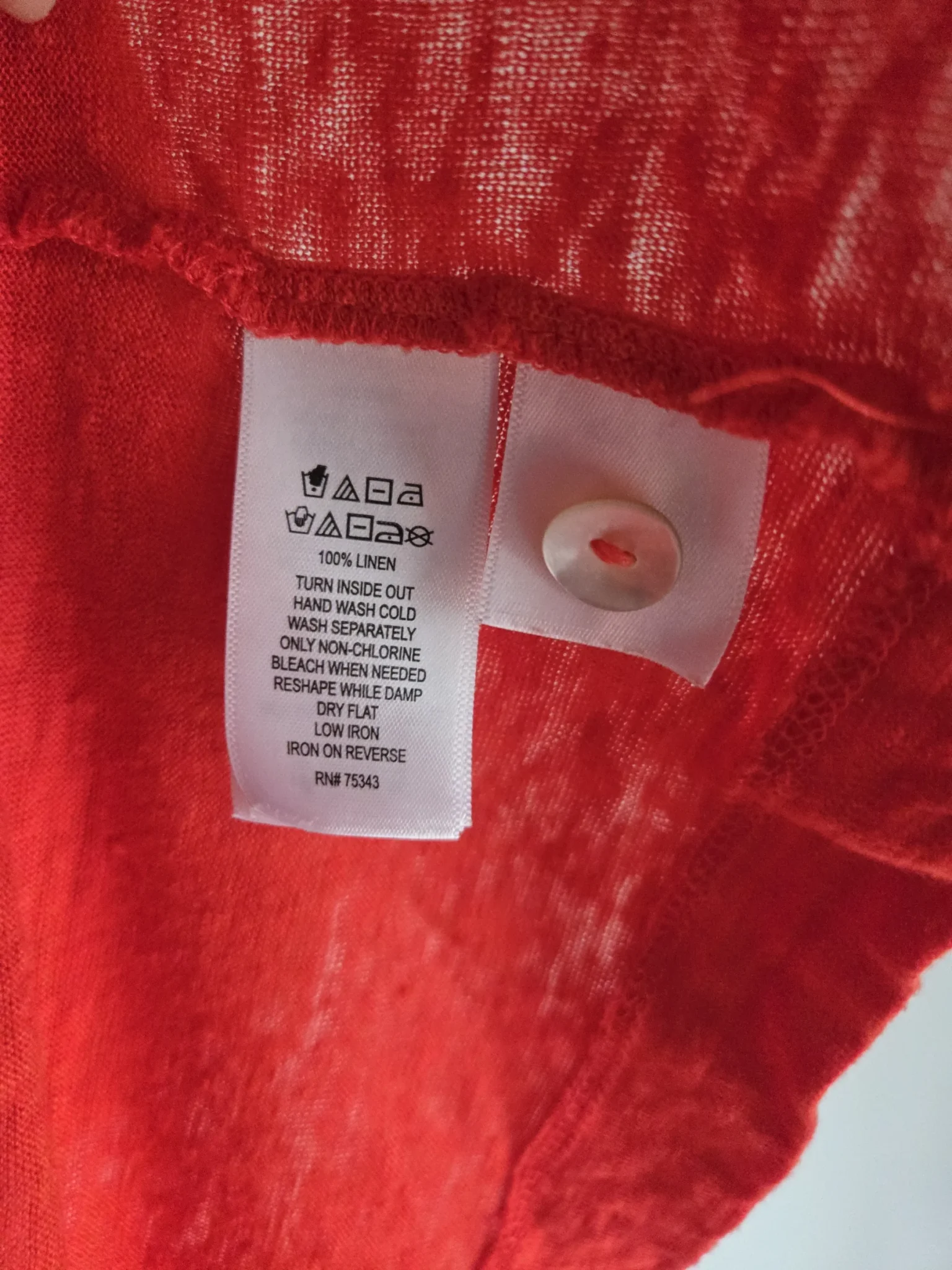Image for Dark orange linen camisole JOIE