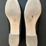 Thumbnail for Zara Black Loafers with Red Rose Embroidery Size 8