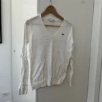 Featured thumbnail for Lacoste off-white jumper (Small)