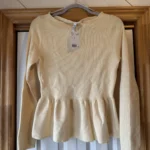 Featured thumbnail for HM yellow peplum jumper