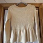 Thumbnail for HM yellow peplum jumper