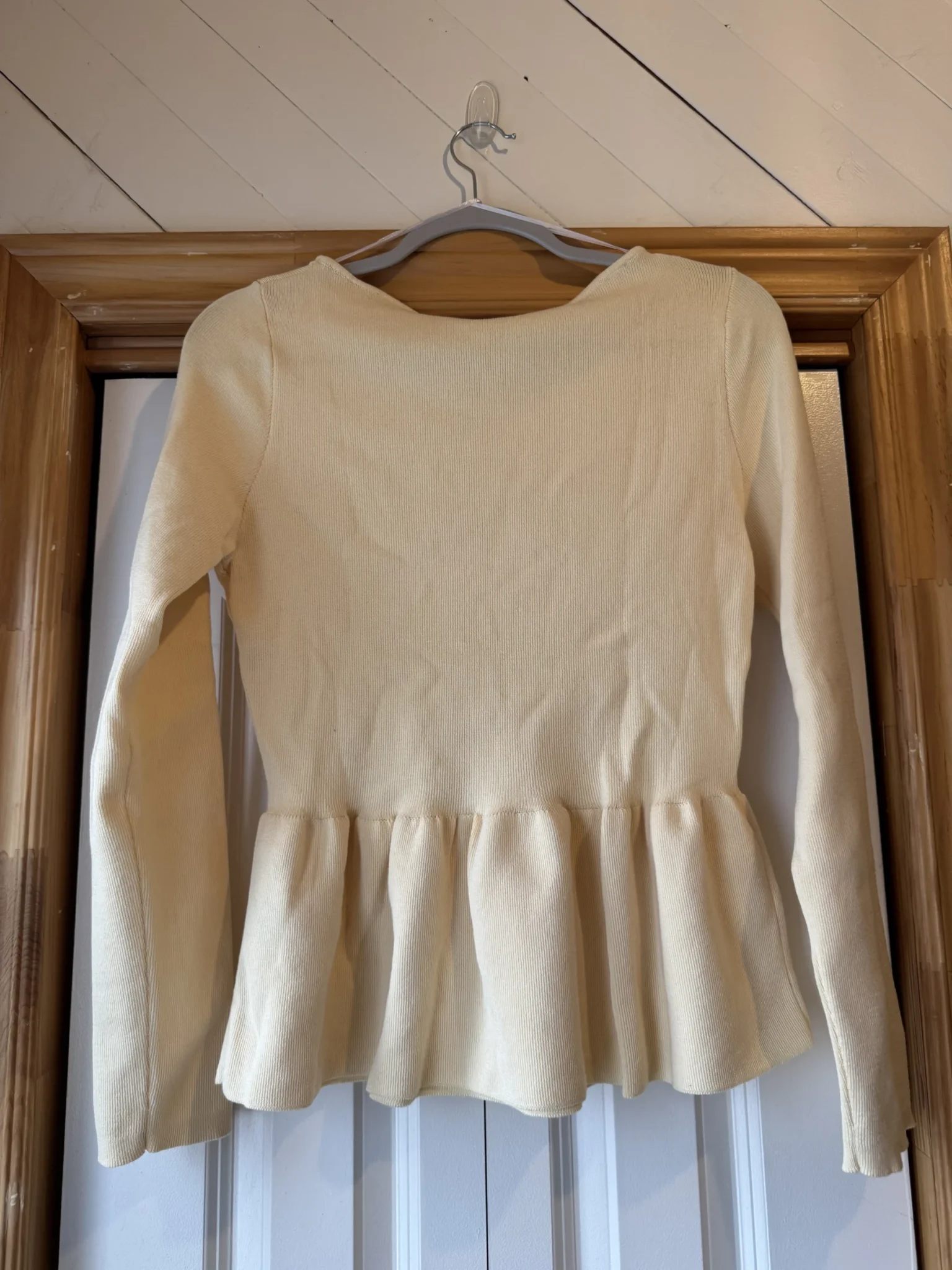 Image for HM yellow peplum jumper