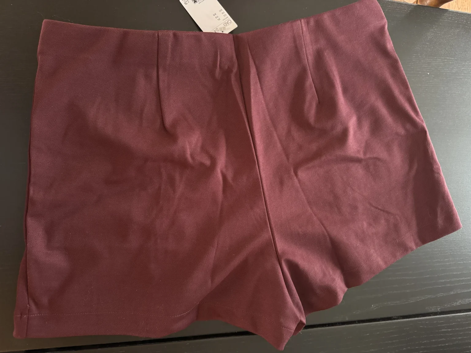 Image for HM burgundy short skirt