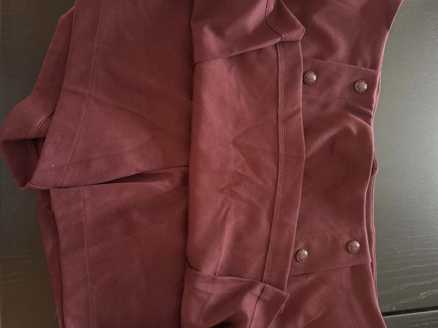 Image for HM burgundy short skirt