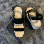 Featured thumbnail for Espadrille-style wedge sandals
