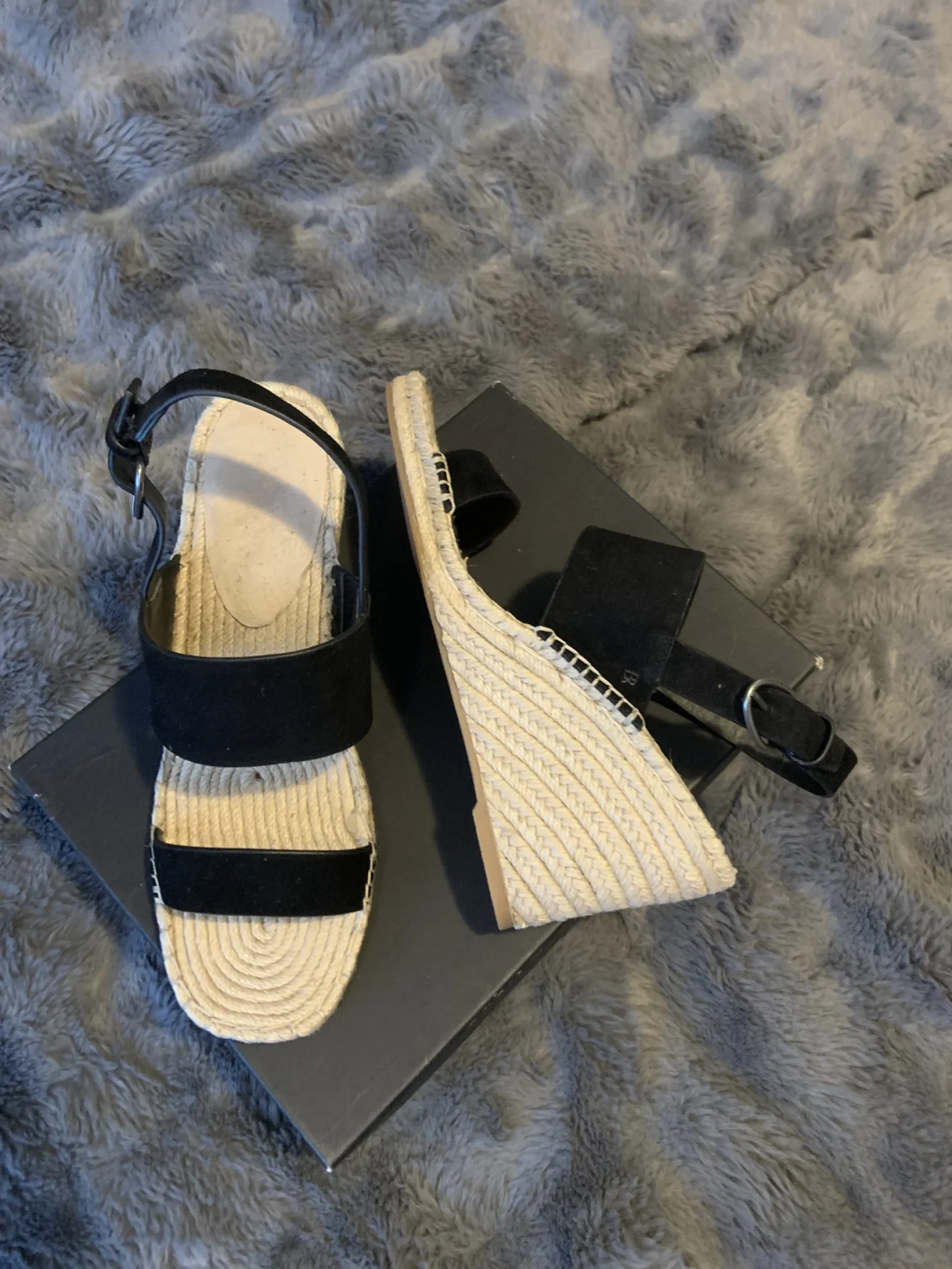 Image for Espadrille-style wedge sandals