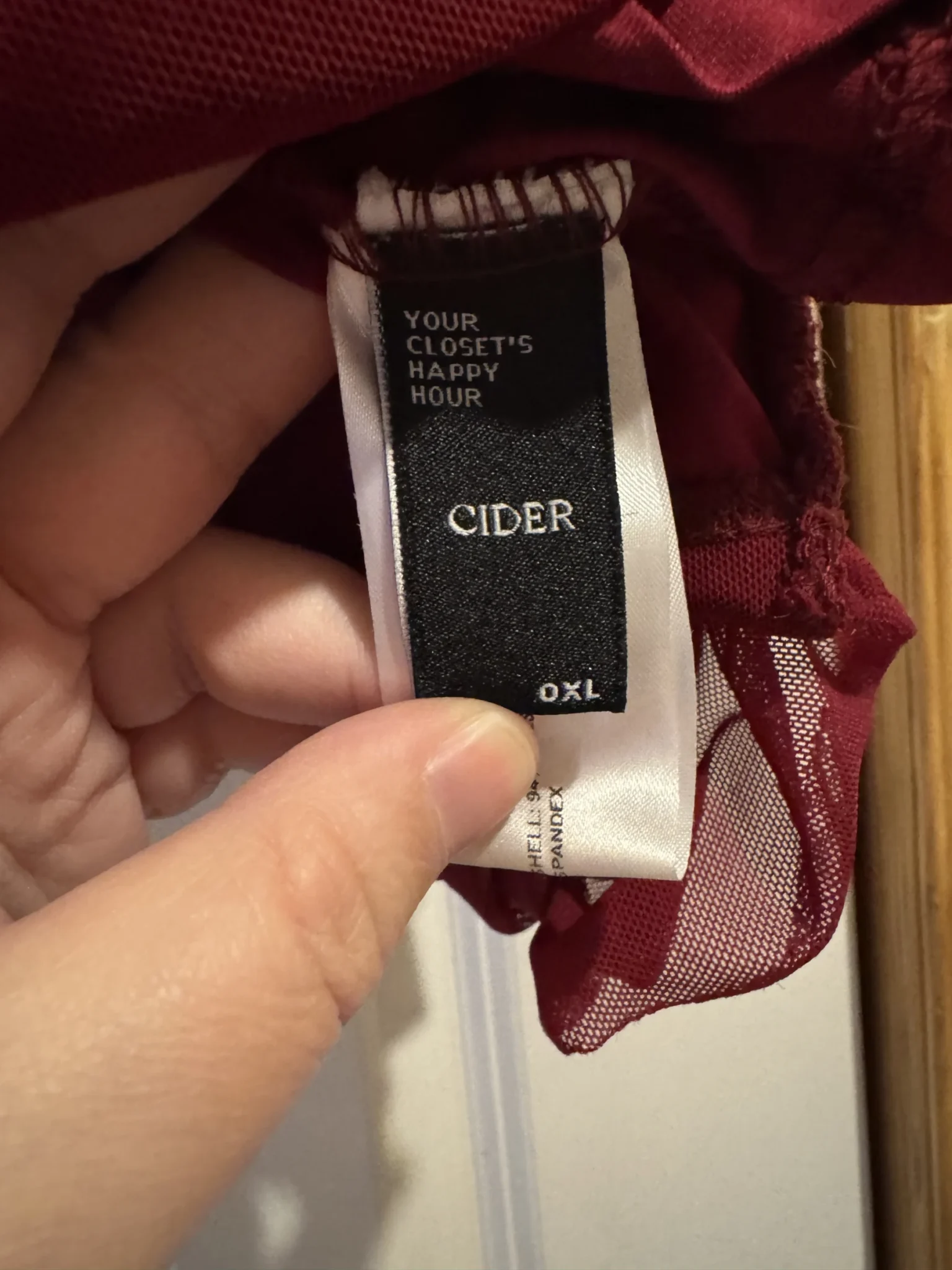 Image for Red CIDER crop top