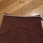 Thumbnail for HM burgundy short skirt