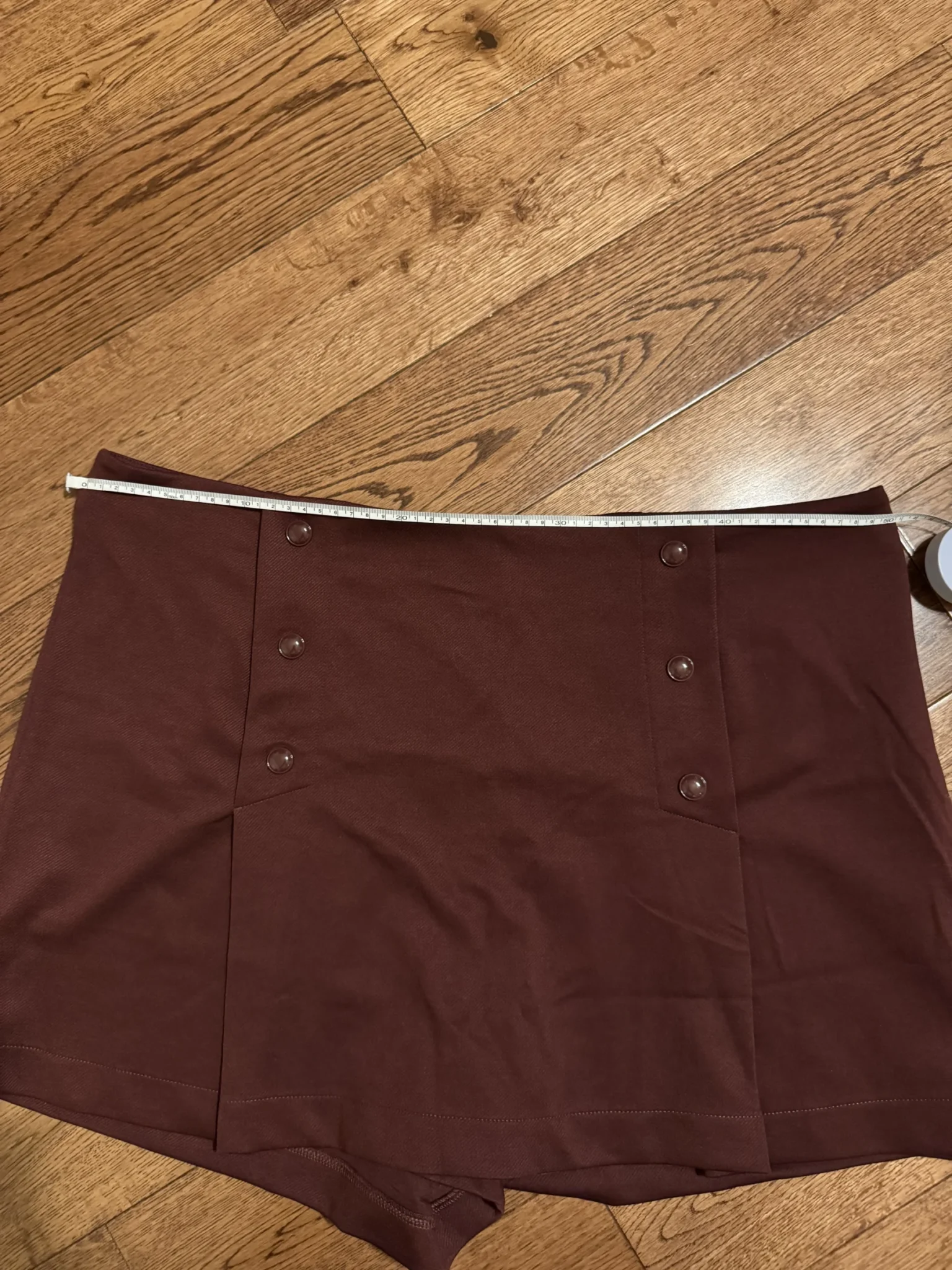 Image for HM burgundy short skirt