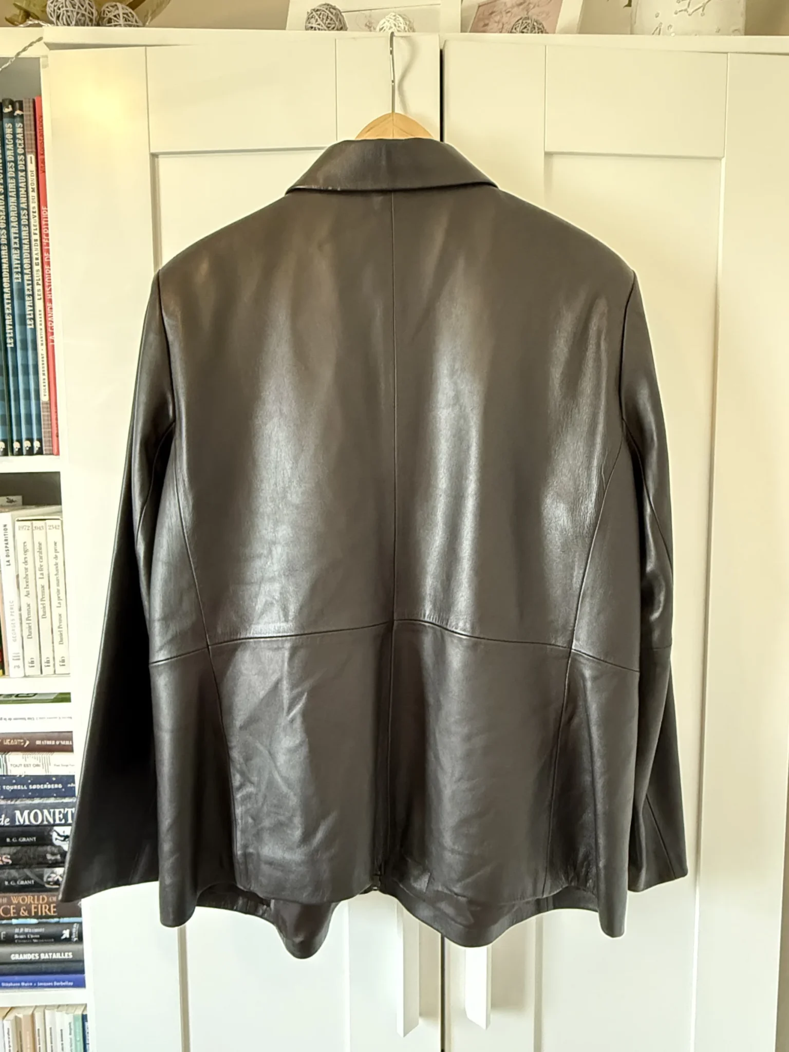 Image for Brown coat 100% leather