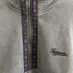 Thumbnail for Supreme Gray Quarter-Zip Sweater