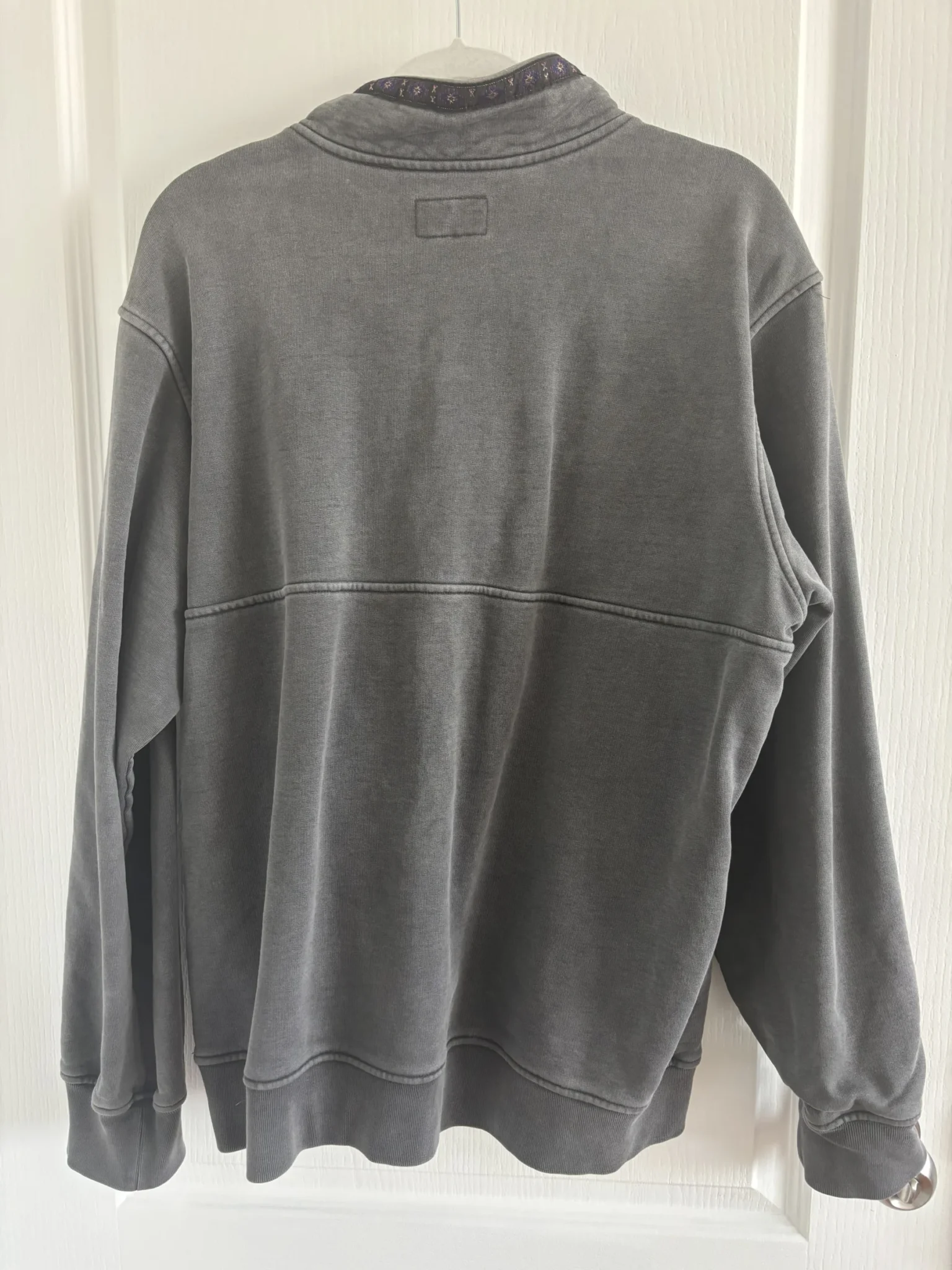 Image for Supreme Gray Quarter-Zip Sweater