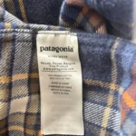 Thumbnail for Flannel Patagonia Plaid Shirt in Navy, Orange; Cream