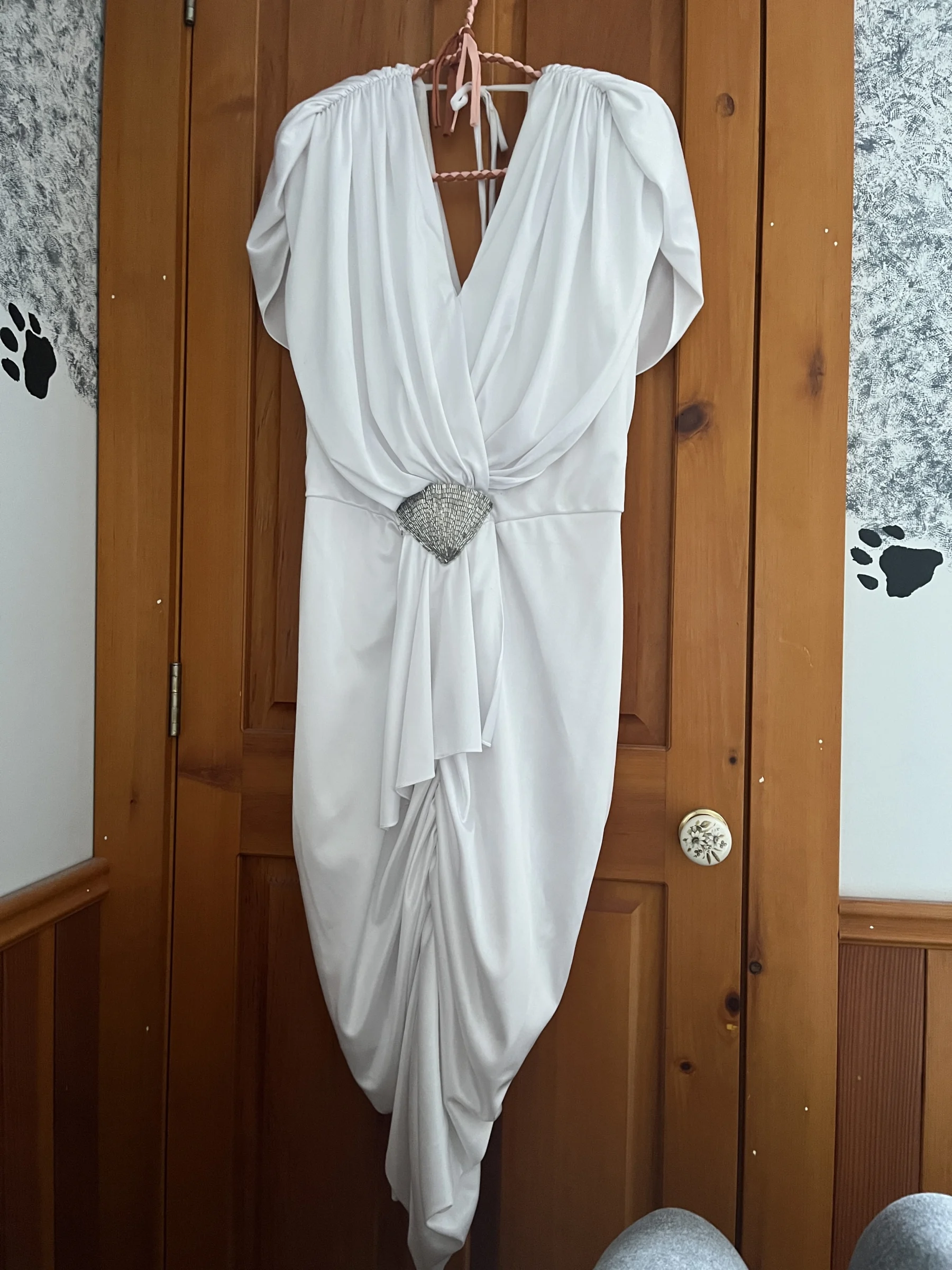 Robe blanche retro (bal) - Algo-Ettes *Autre seconde main