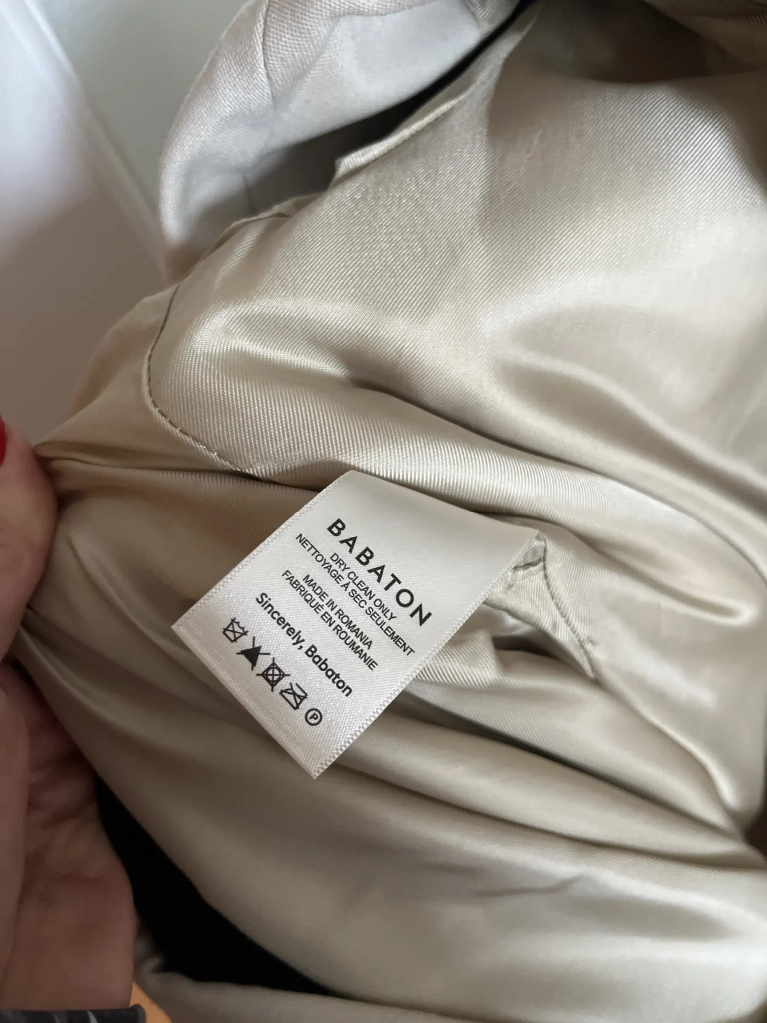 Image for Manteau Babaton Aritzia taille S neuf beige