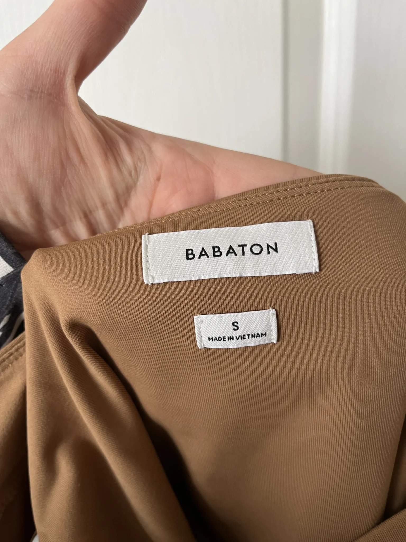 Image for Babaton Aritzia contour bodysuit size S light brown