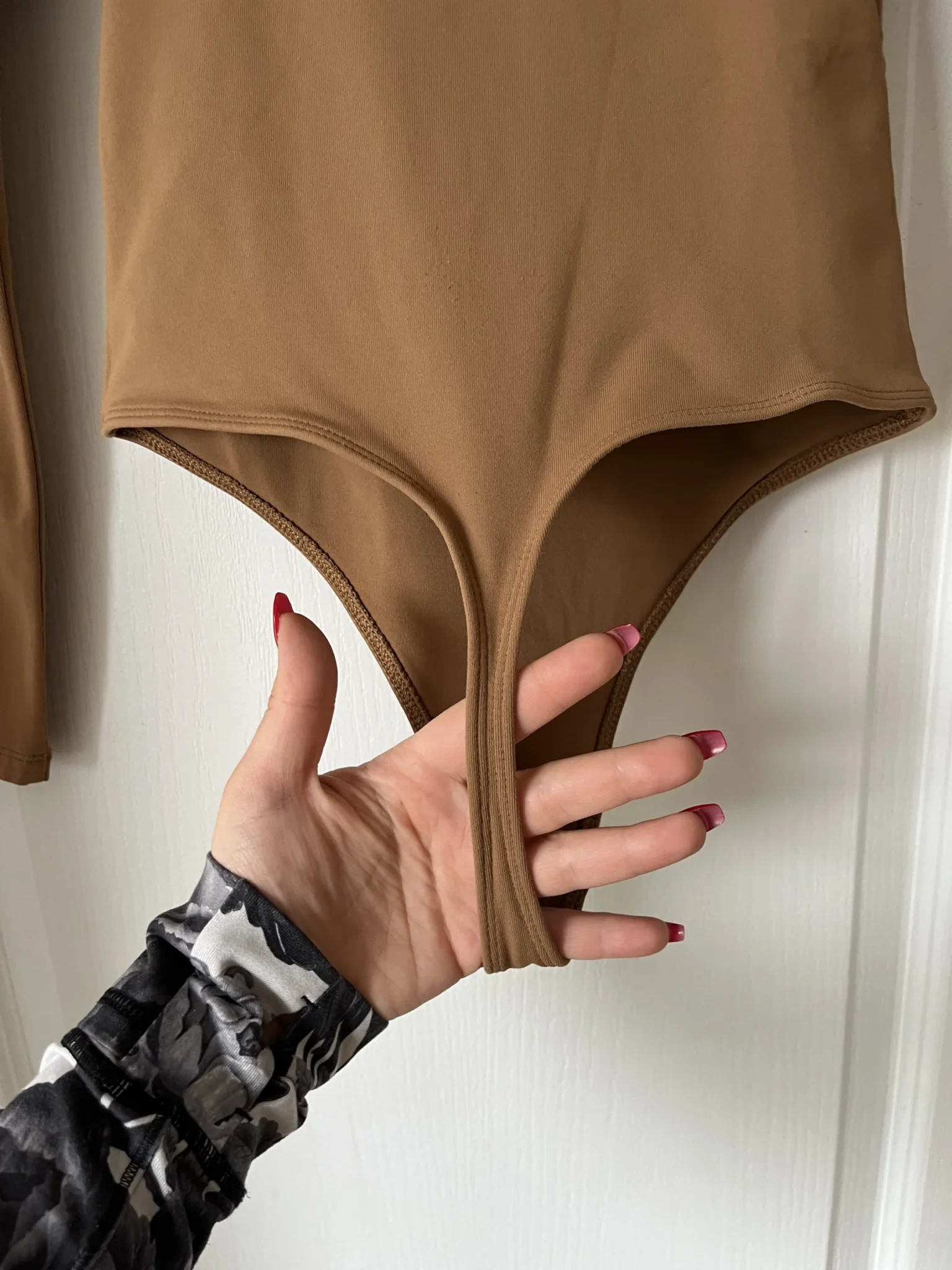 Image for Babaton Aritzia contour bodysuit size S light brown