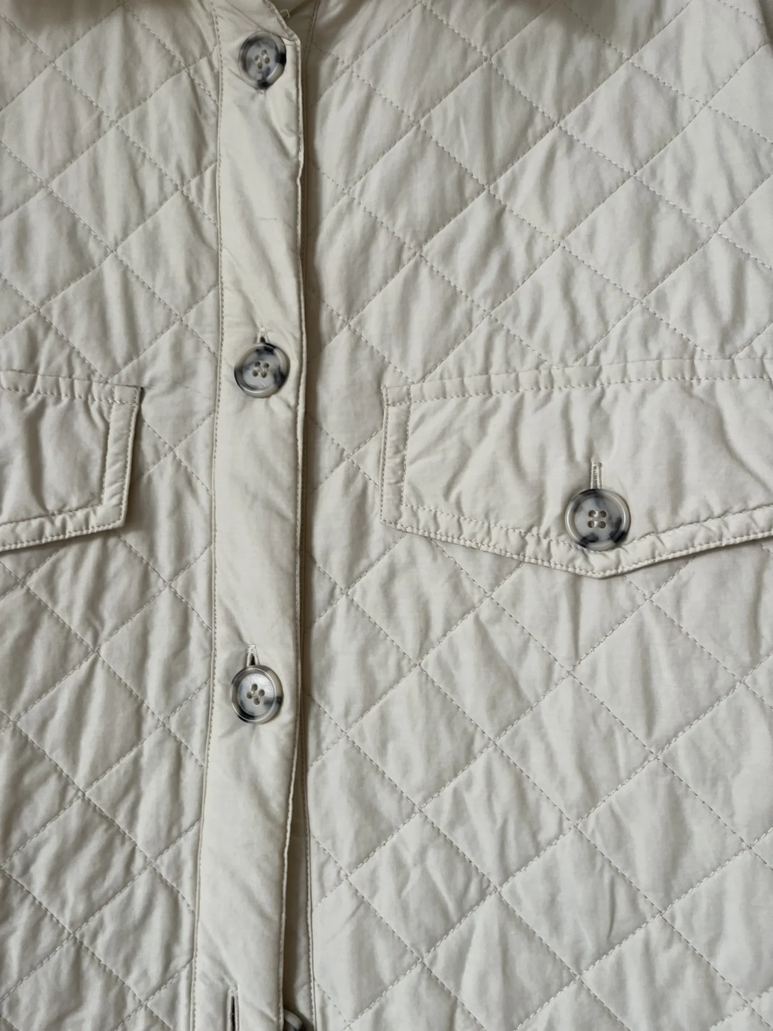 Image for And Other Stories quilted beige waterproof jacket size 40
