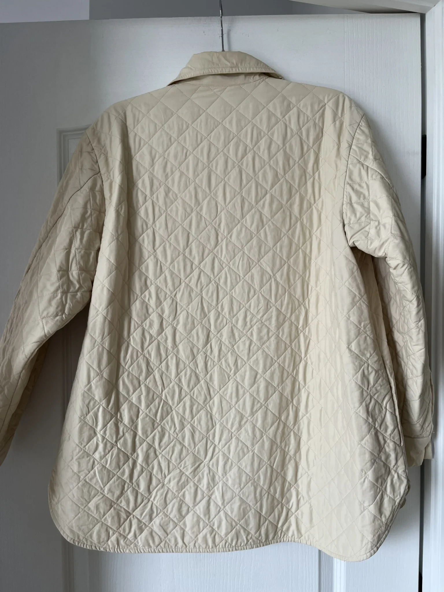 Image for And Other Stories quilted beige waterproof jacket size 40