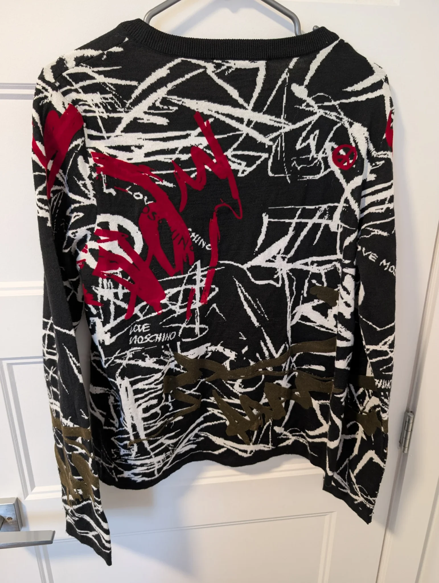 Image for Love Moschino/Pull effet Graffiti Sz M