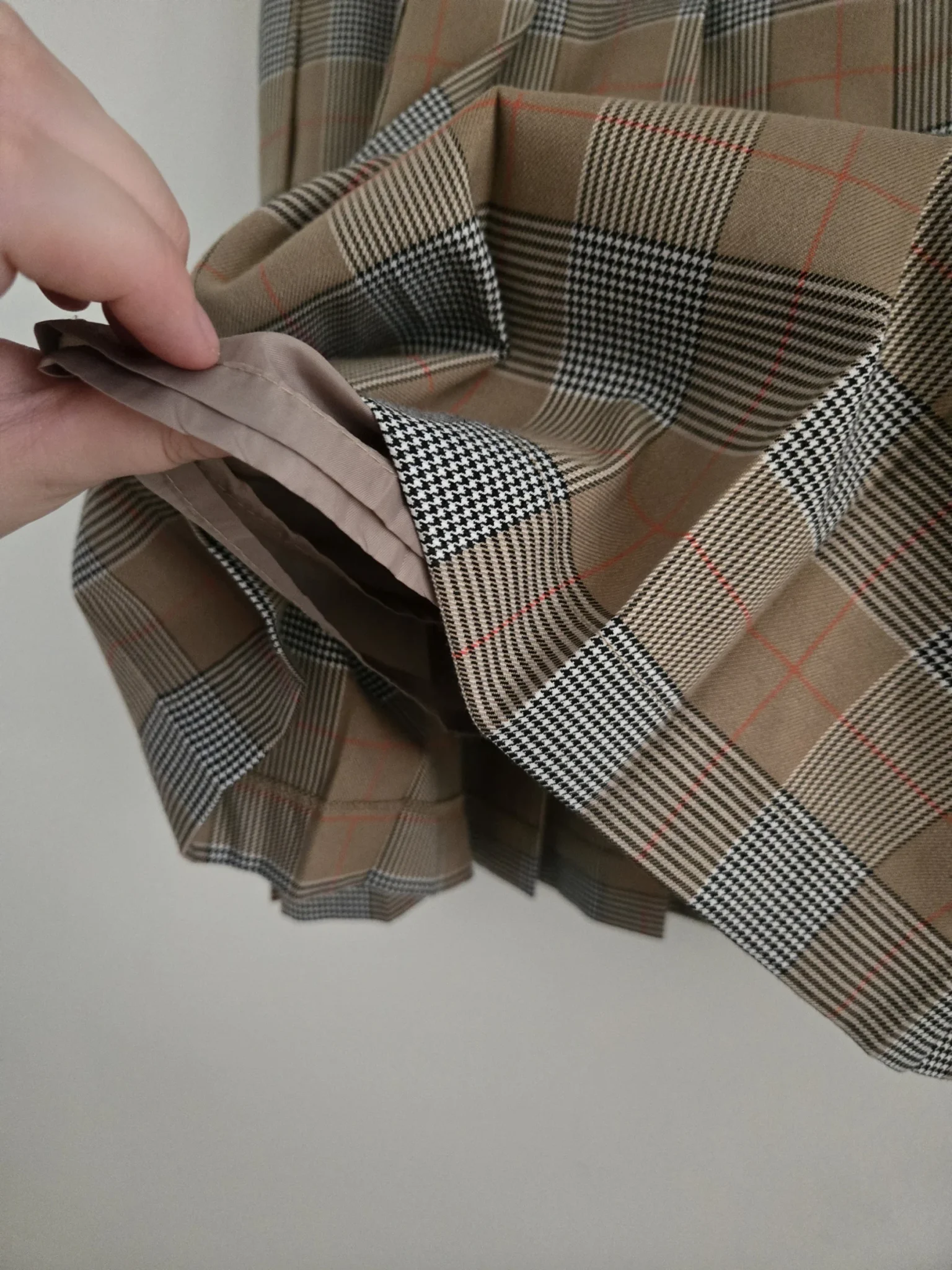 Image for Plaid mini skirt