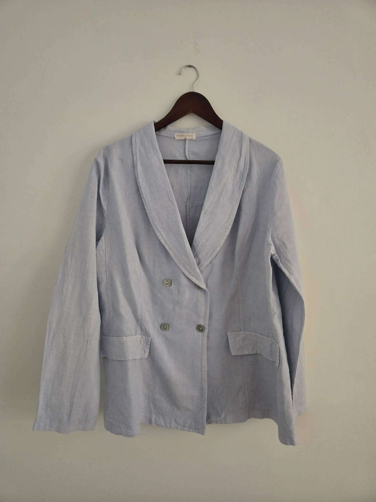 Featured image for Blue linen jacket