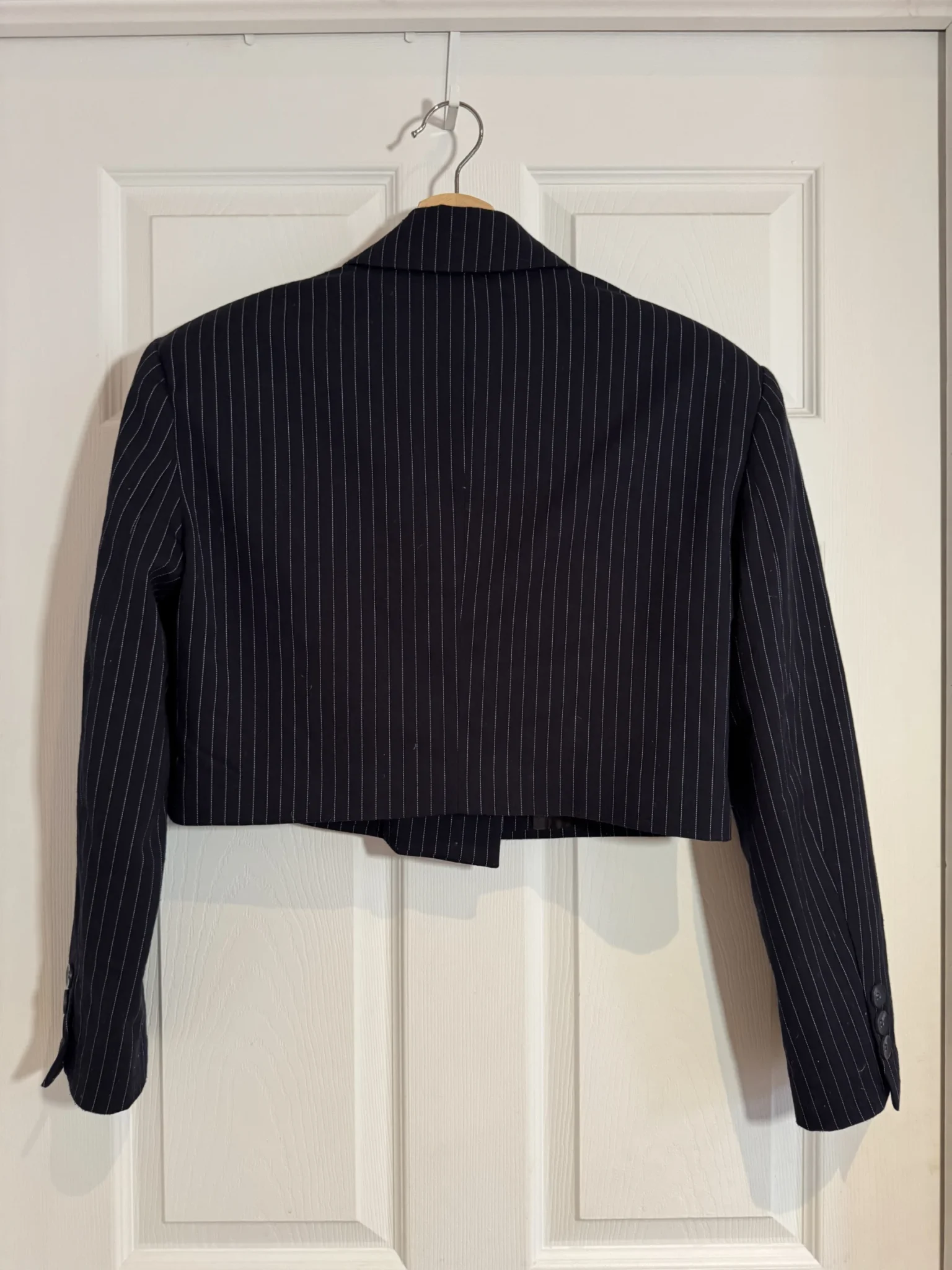 Image for Blazer court rayé marine