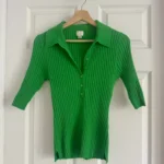 Featured thumbnail for Haut vert côtelé
