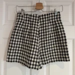 Thumbnail for Short Zara pied-de-poule noir et blanc taille haute